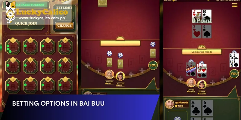 Betting Options in Bai Buu